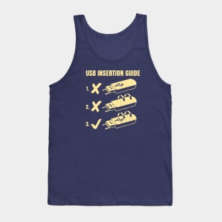 USB Insertion Guide Tank Top
